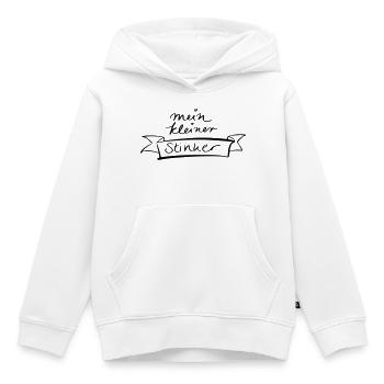 mein kleiner Stinker - Kinder Premium Organic Hoodie - Weiß - Vorne - AI Model Kid Female (0cm)