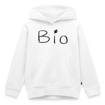 Bio - Kinder Premium Organic Hoodie - Weiß - Vorne - AI Model Kid Female (0cm)