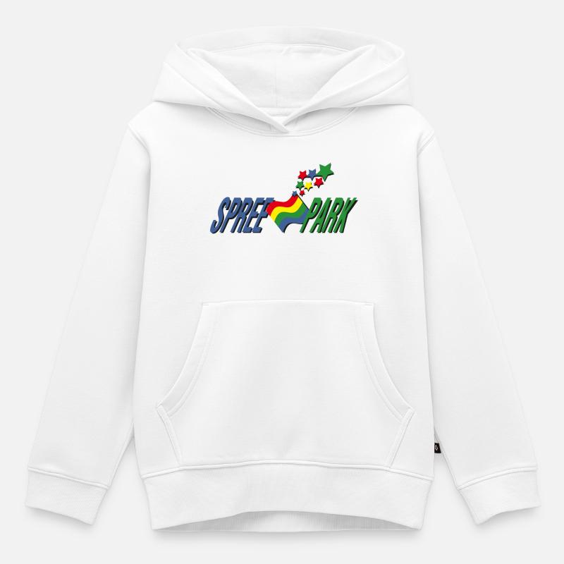Parc de la Spree - Sweat Premium à capuche enfant bio - blanc