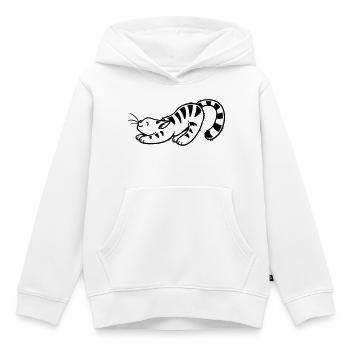 Cartoon Kitten - Kids Premium Organic Hoodie - white - Front - AI Model Kid Female (0cm)