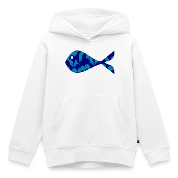 FISCH. GEDÄCHTNIS. SARDINE. APRILSCHERZ. MEER - Kinder Premium Organic Hoodie - Weiß - Vorne - AI Model Kid Female (0cm)