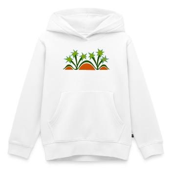 Palmen & Dünen von Cean - Kinder Premium Organic Hoodie - Weiß - Vorne - AI Model Kid Female (0cm)