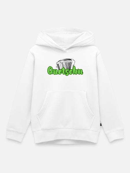 Quetschn - Kinder Premium Organic Hoodie - Weiß