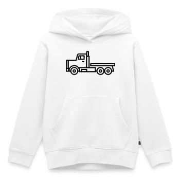 Lkw - Kinder Premium Organic Hoodie - Weiß - Vorne - AI Model Kid Female (0cm)