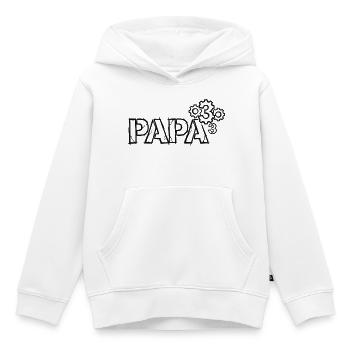 Dad 3 Gears Mechanic Dad of Three - Kids Premium Organic Hoodie - white - Front - AI Model Kid Female (0cm)