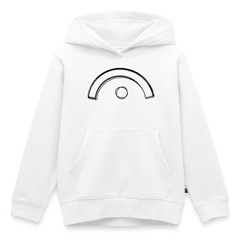Fermate handgezeichnet - Kinder Premium Organic Hoodie - Weiß - Vorne - AI Model Kid Female (0cm)