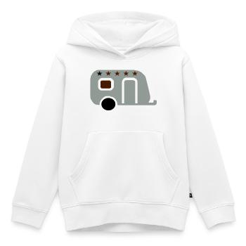 campen - Kinder Premium Organic Hoodie - Weiß - Vorne - AI Model Kid Female (0cm)
