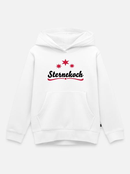 sternekoch - Kinder Premium Organic Hoodie - Weiß