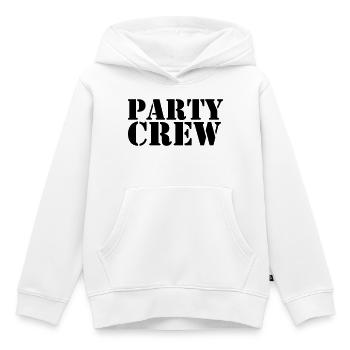 Party Crew - Kinder Premium Organic Hoodie - Weiß - Vorne - AI Model Kid Female (0cm)