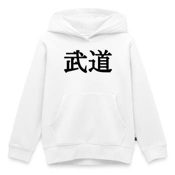 Budo-Bezeichnung für die japanischen Kampfkünste in ka - Kinder Premium Organic Hoodie - Weiß - Vorne - AI Model Kid Female (0cm)