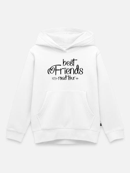 Road Tour mit Freunden - Kinder Premium Organic Hoodie - Weiß
