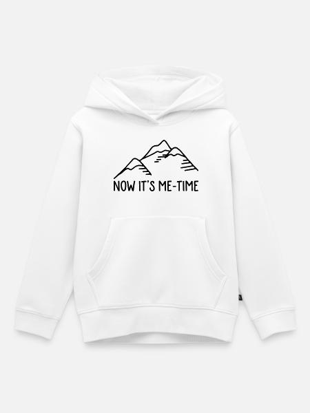 Wandern in den Bergen - Kinder Premium Organic Hoodie - Weiß