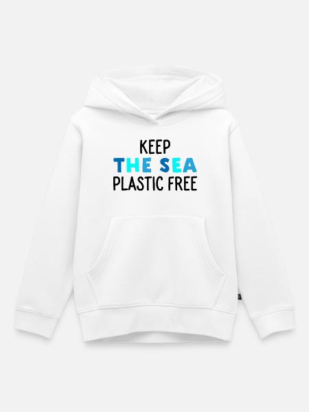 Umweltschutz im Meer - Kinder Premium Organic Hoodie - Weiß