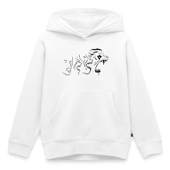 Transformation (noir) - Sweat Premium à capuche enfant bio - blanc - Devant - AI Model Kid Female (0cm)