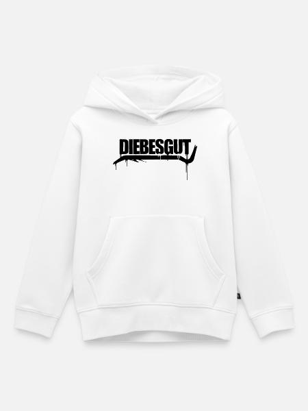 GRAFFITI - Sweat Premium à capuche enfant bio - blanc
