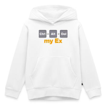 Ctrl Alt Del my Ex für Gamer und Nerds, Split - Kinder Premium Organic Hoodie - Weiß - Vorne - AI Model Kid Female (0cm)