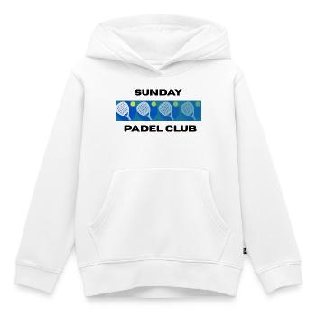 Sunday Padel Club - Kinder Premium Organic Hoodie - Weiß - Vorne - AI Model Kid Female (0cm)