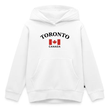 Toronto, Kanada - Kinder Premium Organic Hoodie - Weiß - Vorne - AI Model Kid Female (0cm)