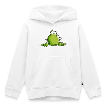 Neugieriger Frosch - Kinder Premium Organic Hoodie - Weiß - Vorne - AI Model Kid Female (0cm)