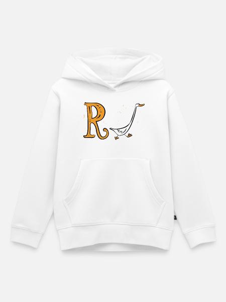 Rente Ente - Ruhestand - Pension - Kinder Premium Organic Hoodie - Weiß