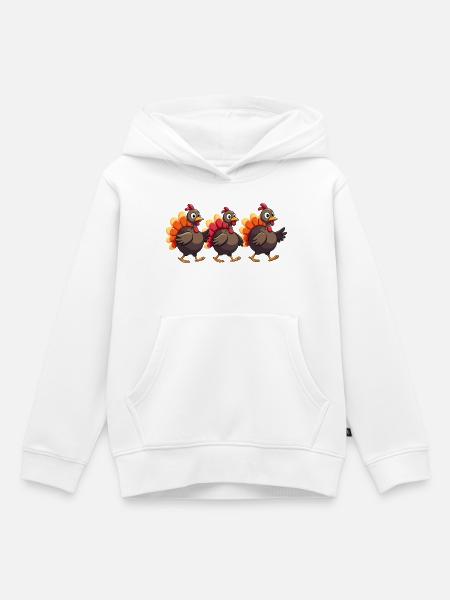 Thanksgiving Truthahn Baby - Kinder Premium Organic Hoodie - Weiß