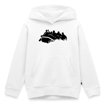 Rafting - Kinder Premium Organic Hoodie - Weiß - Vorne - AI Model Kid Female (0cm)