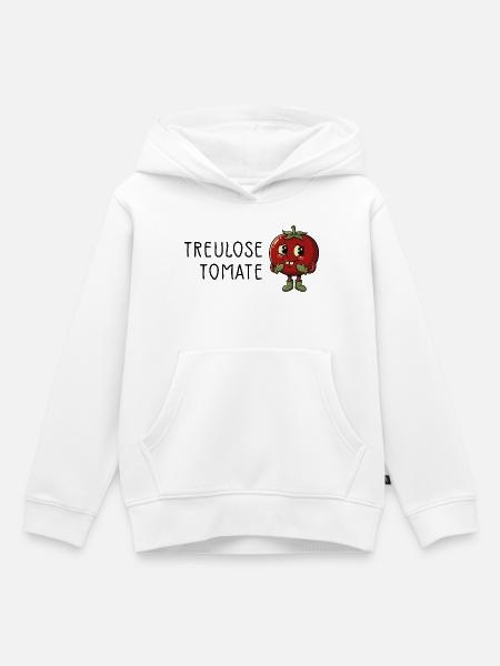 Treulose Tomate - Kinder Premium Organic Hoodie - Weiß