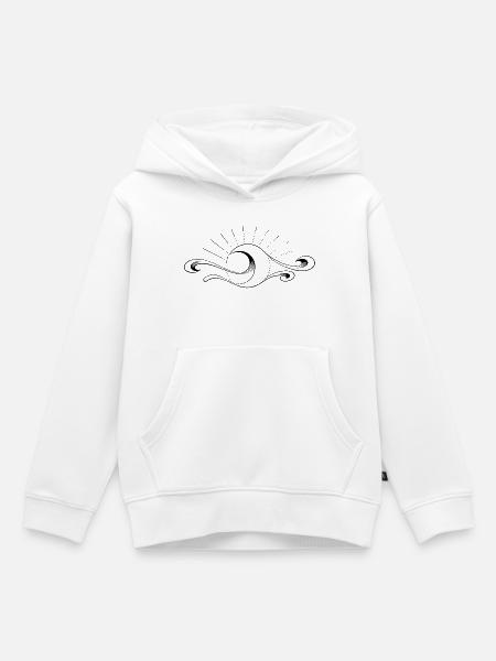 Supernova II - Kinder Premium Organic Hoodie - Weiß
