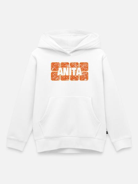 Weiblich Anita - Kinder Premium Organic Hoodie - Weiß