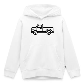 Lkw - Kinder Premium Organic Hoodie - Weiß - Vorne - AI Model Kid Female (0cm)