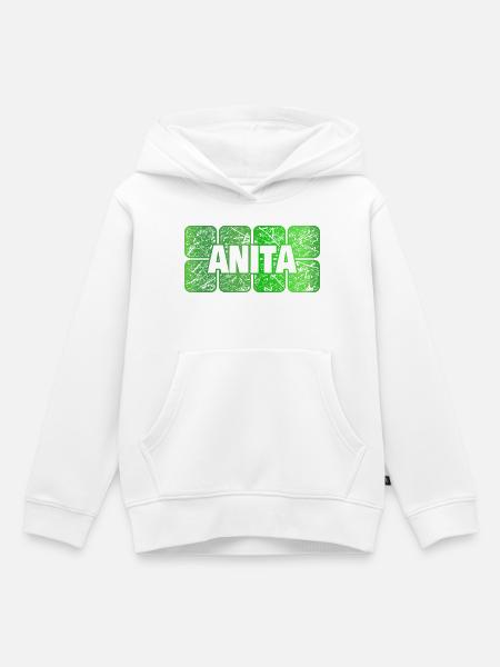 Maedchenname Anita - Kinder Premium Organic Hoodie - Weiß