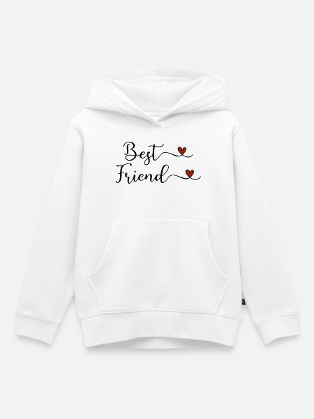 Beste Freunde - Kinder Premium Organic Hoodie - Weiß