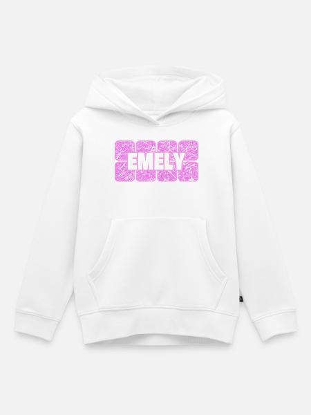 Emely - Kinder Premium Organic Hoodie - Weiß