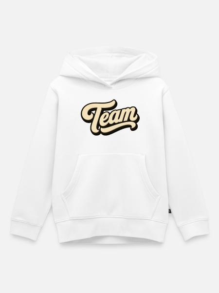 Team - Kinder Premium Organic Hoodie - Weiß