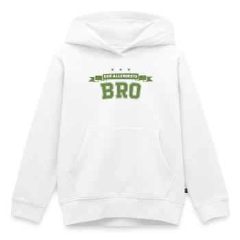 Der Allerbeste Bro - Kinder Premium Organic Hoodie - Weiß - Vorne - AI Model Kid Female (0cm)