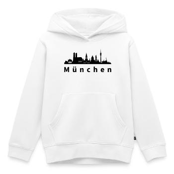 Skyline München - Kinder Premium Organic Hoodie - Weiß - Vorne - AI Model Kid Female (0cm)