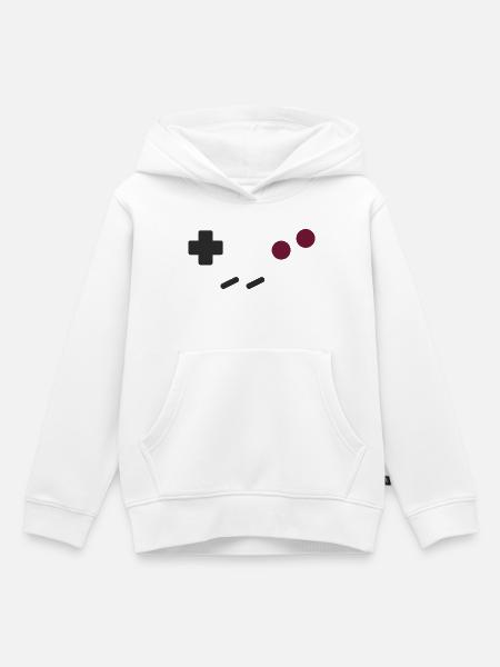 RetroBoy Controls - Kinder Premium Organic Hoodie - Weiß