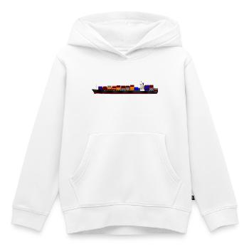 Container Ship - Kinder Premium Organic Hoodie - Weiß - Vorne - AI Model Kid Female (0cm)