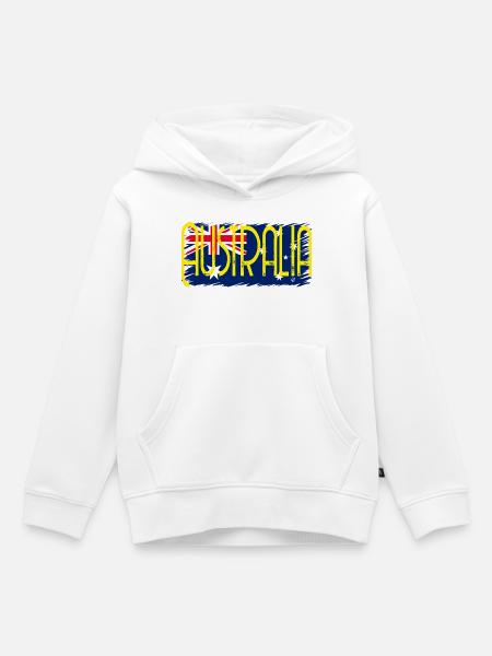 Australien zwei - Kinder Premium Organic Hoodie - Weiß
