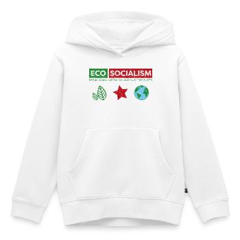 Öko-Sozialismus - Kinder Premium Organic Hoodie - Weiß - Vorne - AI Model Kid Female (0cm)