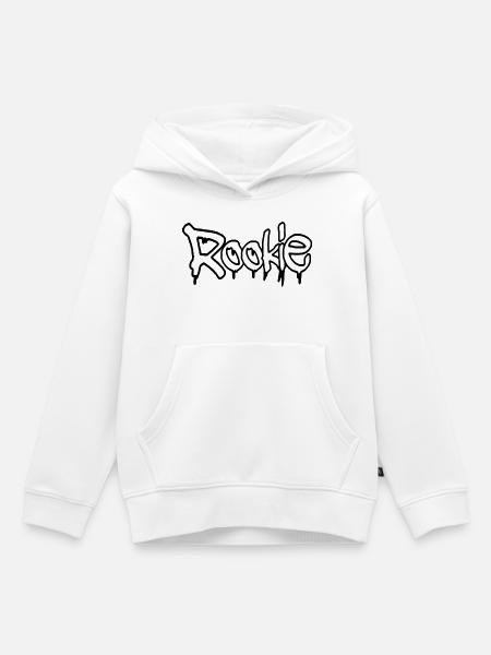 Graffiti-Stil Anfänger-Textdesign - Kinder Premium Organic Hoodie - Weiß