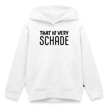 That is very schade - Kinder Premium Organic Hoodie - Weiß - Vorne - AI Model Kid Female (0cm)