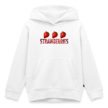 PAILLES - Sweat Premium à capuche enfant bio - blanc - Devant - AI Model Kid Female (0cm)