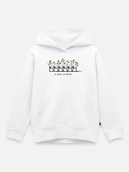 Üppige Thinkspace-Stühle - Kinder Premium Organic Hoodie - Weiß