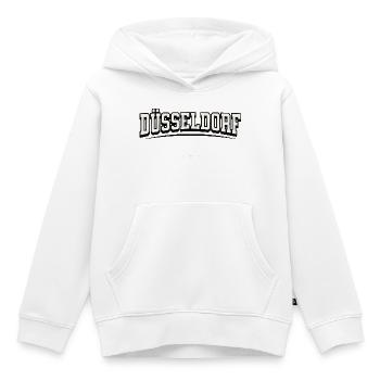 Düsseldorf Germany Blockschrift-Logo - Kinder Premium Organic Hoodie - Weiß - Vorne - AI Model Kid Female (0cm)