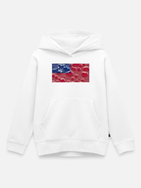 Land Samoa - Kinder Premium Organic Hoodie - Weiß