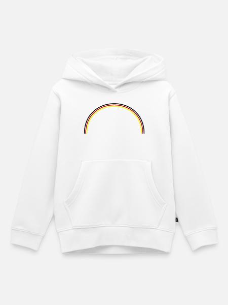 Deutschland Flagge Bogen - Kinder Premium Organic Hoodie - Weiß
