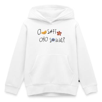 Sommer Orangen - Kinder Premium Organic Hoodie - Weiß - Vorne - AI Model Kid Female (0cm)