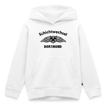 Hammerflügel Dortmund Wappen Emblem - Kinder Premium Organic Hoodie - Weiß - Vorne - AI Model Kid Female (0cm)
