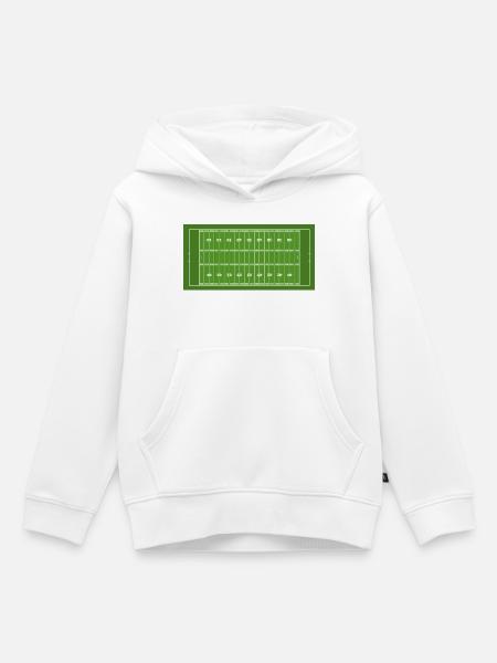 Zeig deine Farben – Fußball - Kinder Premium Organic Hoodie - Weiß